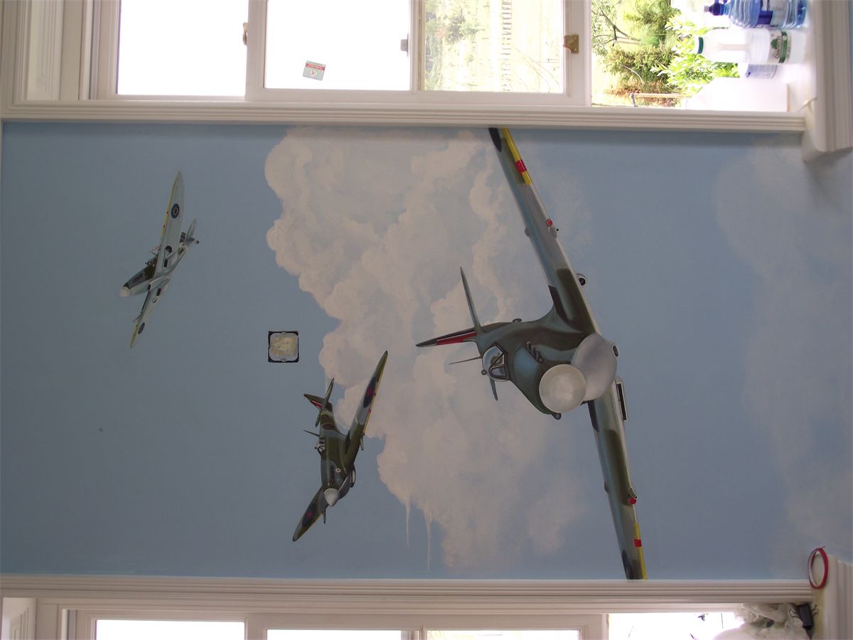 Aeroplane Mural